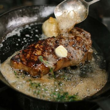 New York Strip Pan Butter Shula's Steak House Naples