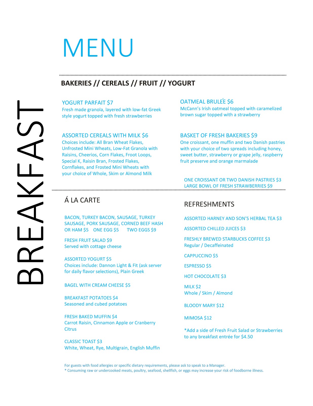 Breakfast Menu | Shula's Steak House - Naples Florida - America's Steak ...